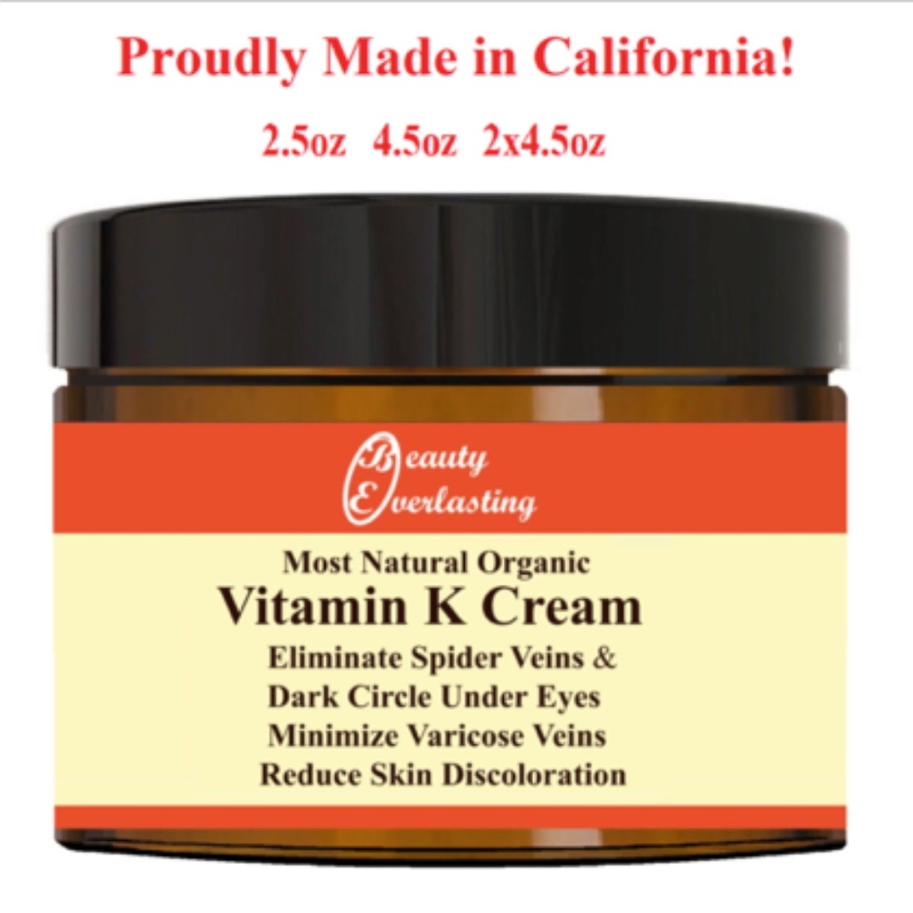 BEAUTY EVERLASTING *7% Vitamin K Cream - Organic!